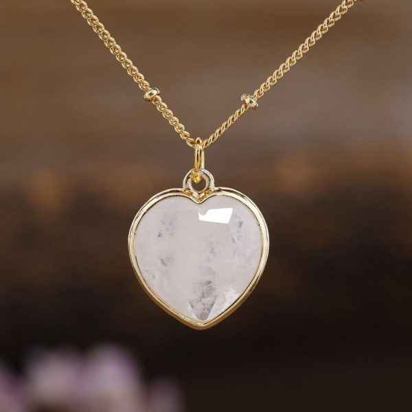 Pendentif Coeur en Pierre Naturelle