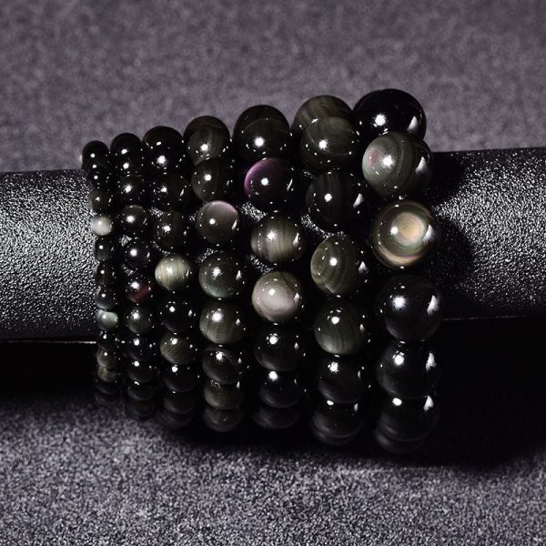 Bracelet "Guidance" en Obsidienne Œil Céleste – Image 3