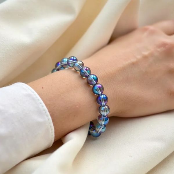 Bracelet "Énergie Céleste" en Aqua Aura – Image 7