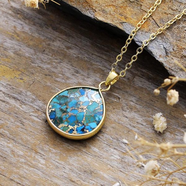 Pendentif "Eau Céleste" en Turquoise – Image 2