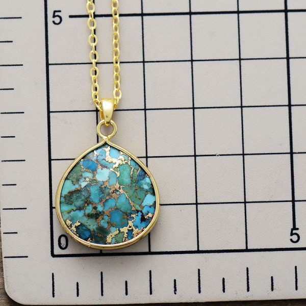 Pendentif "Eau Céleste" en Turquoise – Image 3