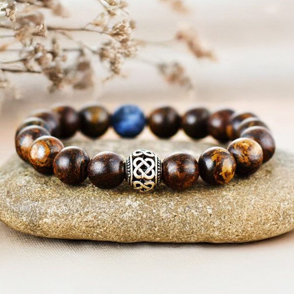 Bracelet "Zen" en Bronzite & Sodalite