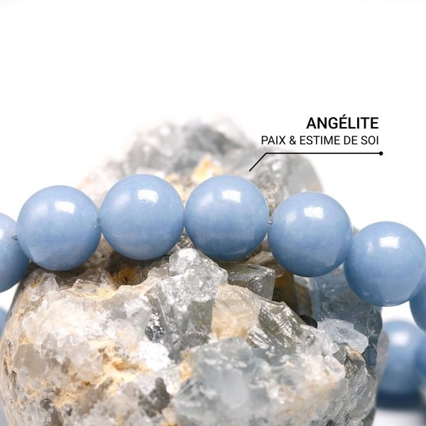 Bracelet "Calme des Anges" en Angélite – Image 3