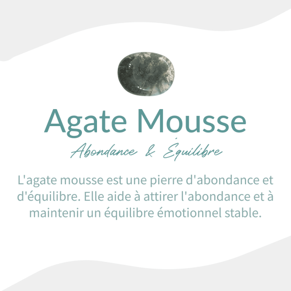 Pendentif "Sérénité Naturelle" en Agate Mousse – Image 4