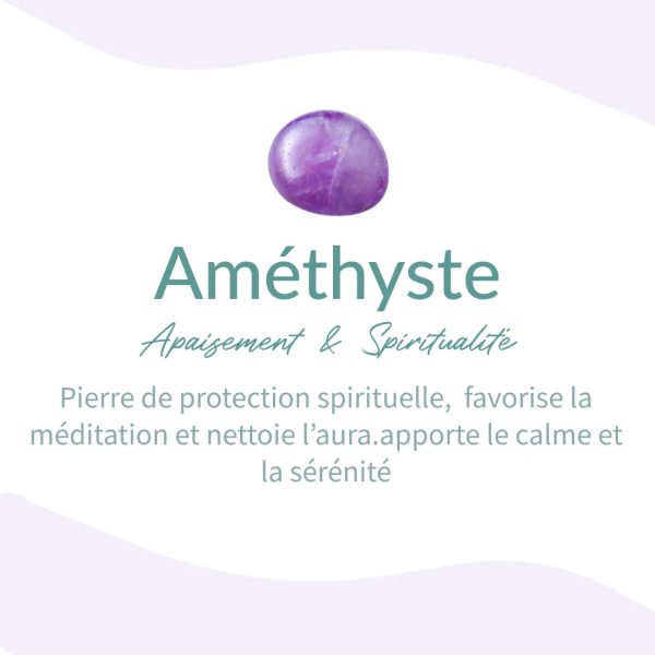 Bracelet "Amour & Spiritualité" en Améthyste & Quartz Rose – Image 6