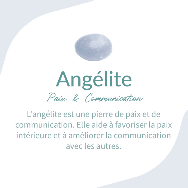 Bracelet "Calme des Anges" en Angélite – Image 4