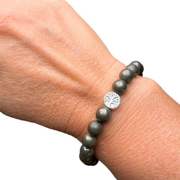 Bracelet "Bouclier de Prospérité" en Pyrite – Image 2