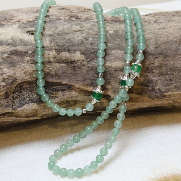 Bracelet Mala "Prospérité & Équilibre" en Aventurine Verte – Image 5