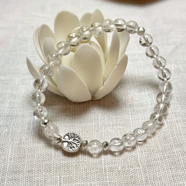 Bracelet "Essence de Vie" en Quartz Clair (Cristal de Roche)