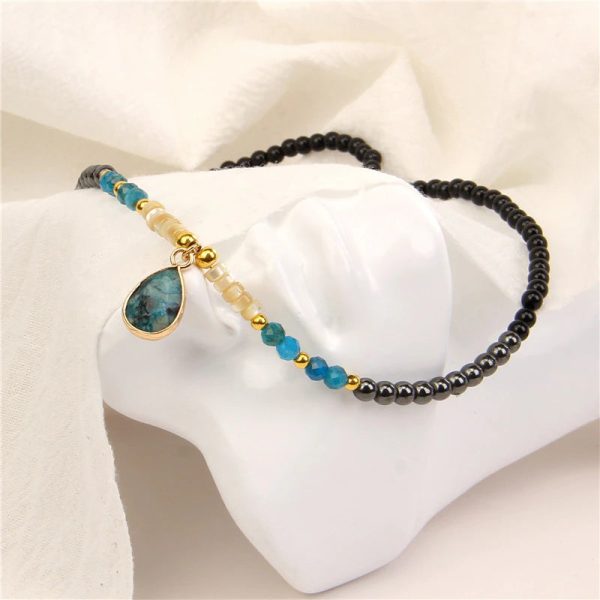 Collier Ras de Cou "Goutte" en Apatite – Image 3