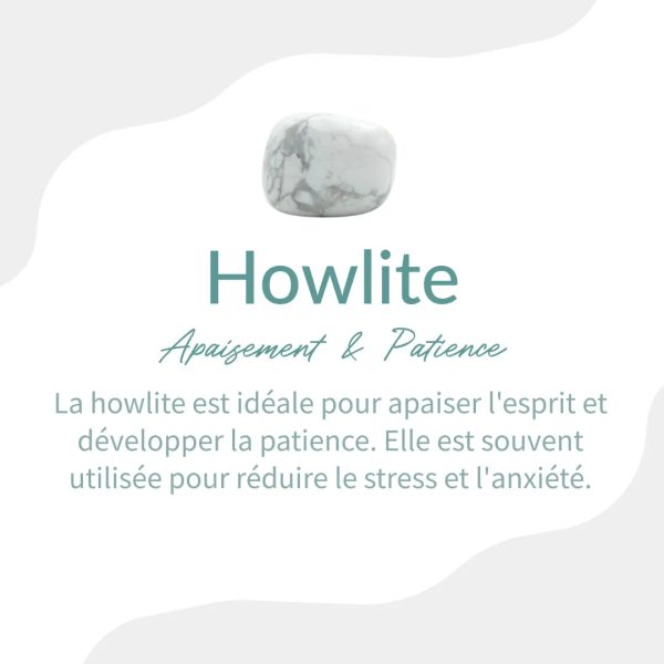 Bracelet "Amincissement" en Apatite & Howlite – Image 7