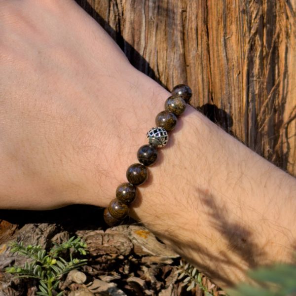 Bracelet "Zen" en Bronzite & Sodalite – Image 2