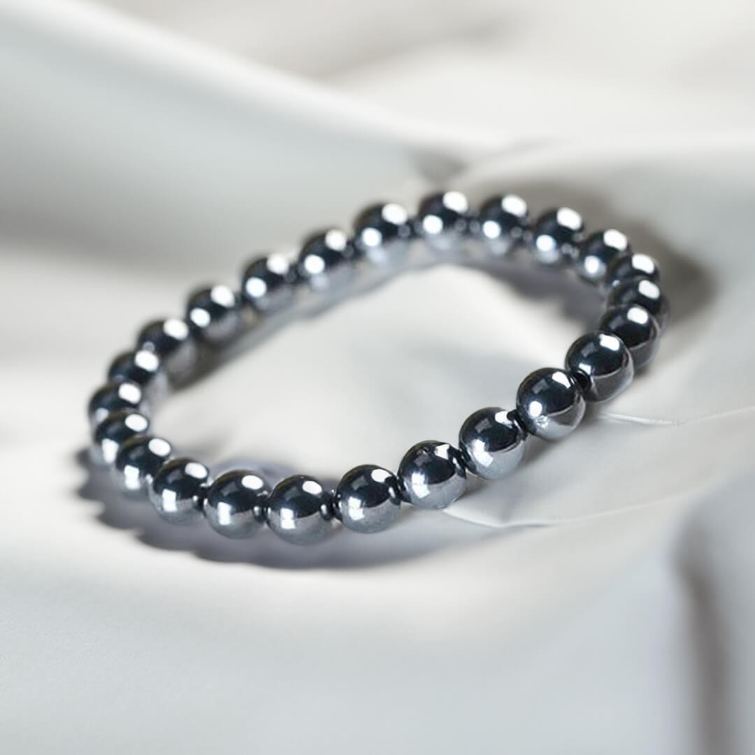 Bracelet "Force d'Énergie" en Hématite