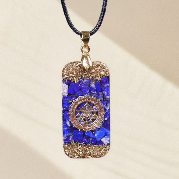 Pendentif Orgonite "Énergie Cosmique" en Lapis Lazuli