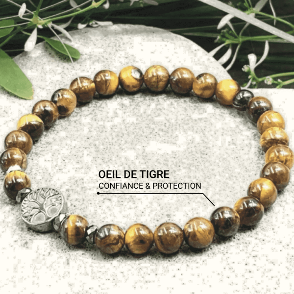 Bracelet "Confiance & Sécurité" en Oeil de Tigre – Image 3