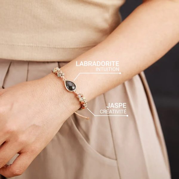 Bracelet Tressé "Audace" en Jaspe & Labradorite – Image 3