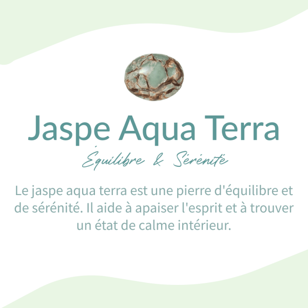 Bracelet "Équilibre" en Jaspe Aqua Terra – Image 6