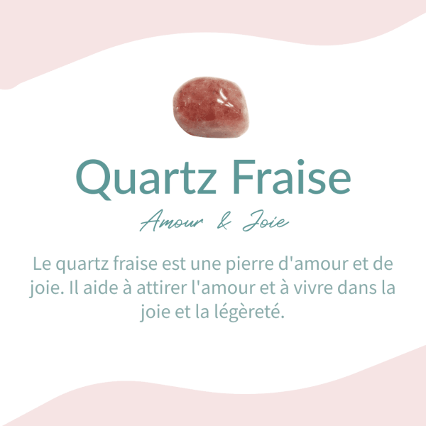 Bracelet "Amour Universel" en Quartz Fraise – Image 5