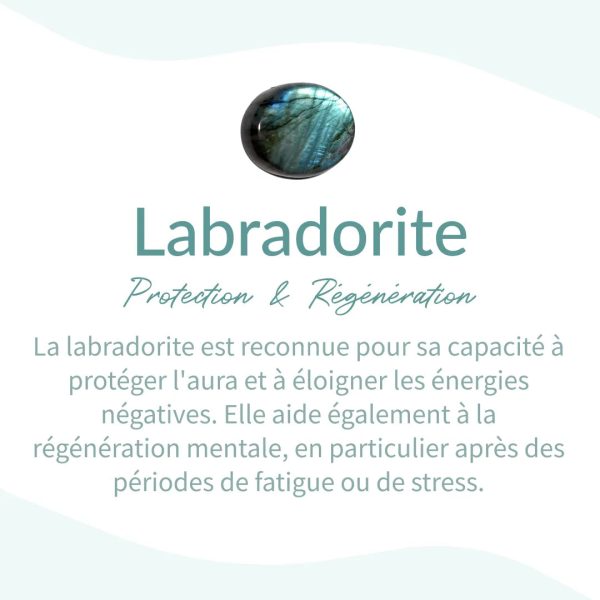 Bracelet "Bouclier de Protection" en Labradorite – Image 5