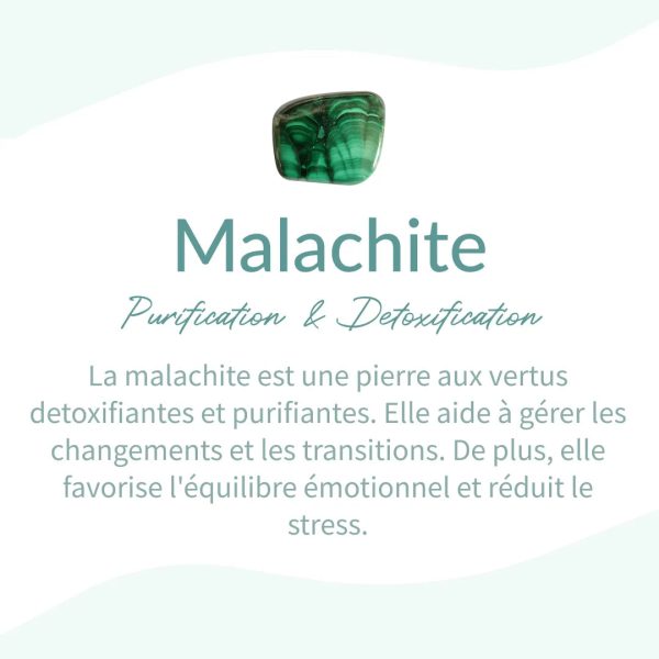 Bracelet "Purification" en Malachite Véritable – Image 4