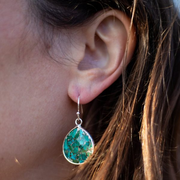 Boucles d'Oreilles en Turquoise – Image 2