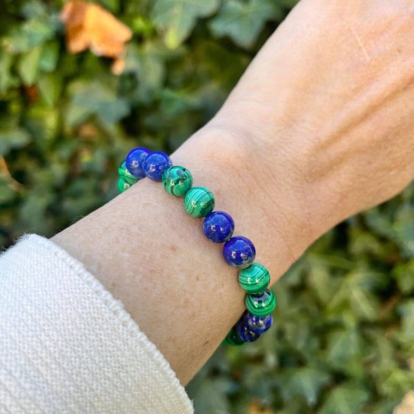 Bracelet "Bien-Être Émotionnel" en Lapis Lazuli & Malachite – Image 2