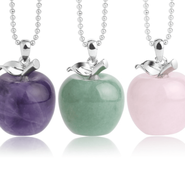 Pendentif "Pomme" en Pierre Naturelle – Image 9