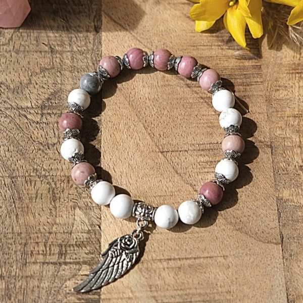 Bracelet "Aile d'Ange" en Pierres Naturelles