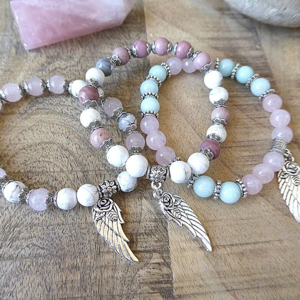 Bracelet "Aile d'Ange" en Pierres Naturelles – Image 5