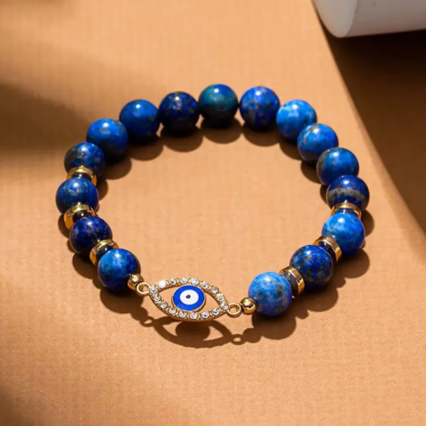 Bracelet "Regard de Vérité" en Lapis Lazuli