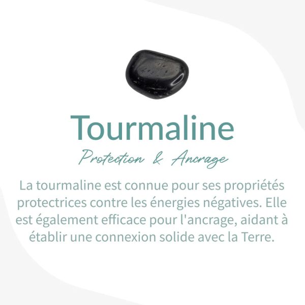 Bracelet "Ancrage" en Tourmaline Noire – Image 5