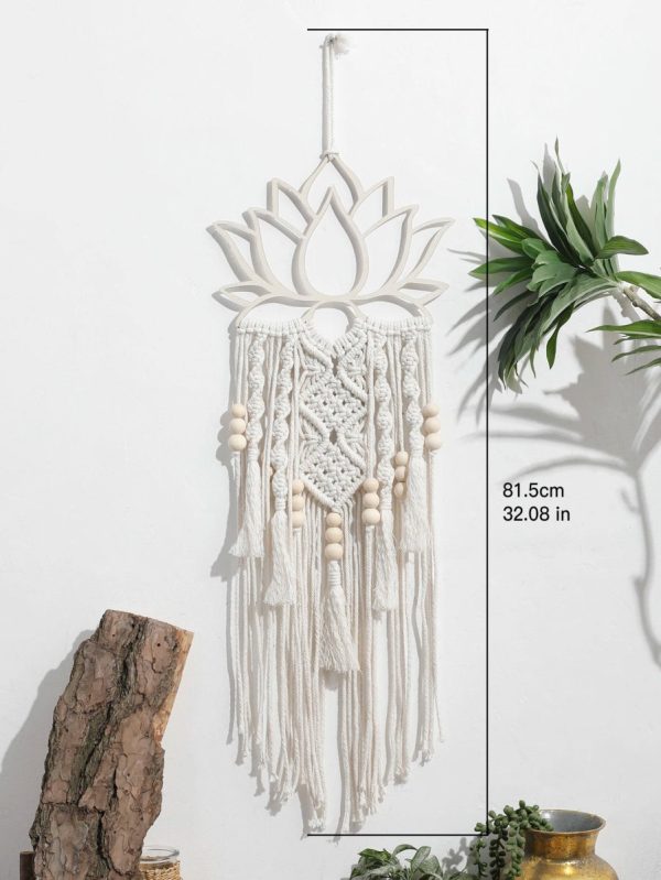 Attrape-Rêve Fleur de Lotus Macramé – Image 4