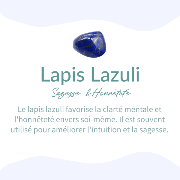 Bague Ajustable "Chat" en Lapis Lazuli – Image 7