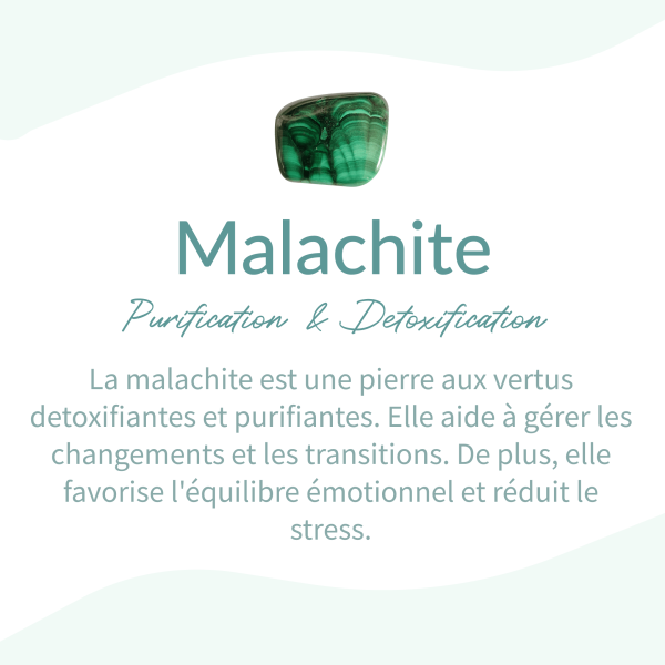 Bague Ajustable "Éclat Verdoyant" en Malachite - Forme Carré – Image 6