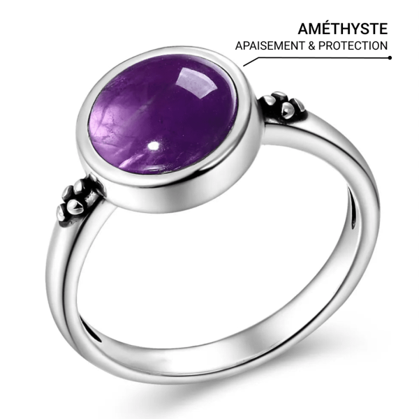 Bague "Aura de Paix" en Améthyste – Image 3