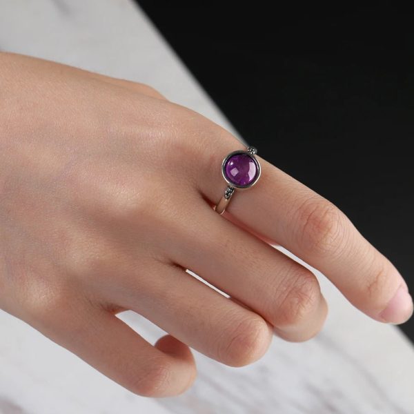 Bague "Aura de Paix" en Améthyste – Image 2