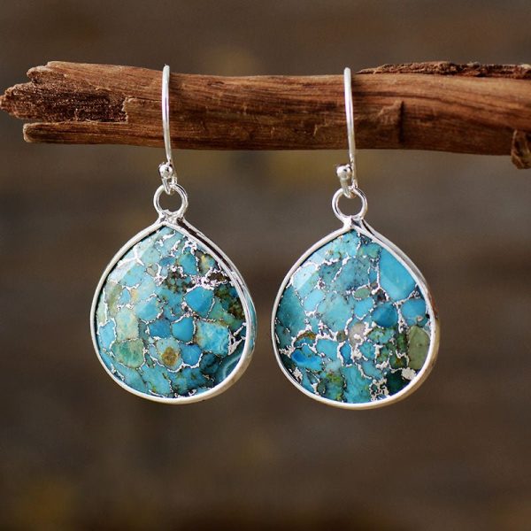 Boucles d'Oreilles en Turquoise – Image 4