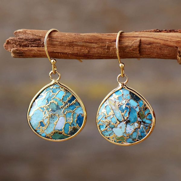 Boucles d'Oreilles en Turquoise