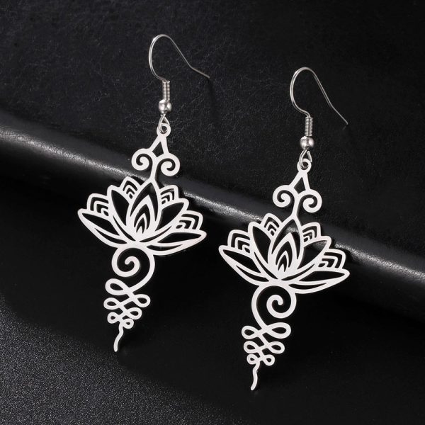 Boucles d'Oreilles "Lotus Unalome"