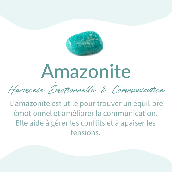 Bracelet Tressé "Cœur" en Amazonite – Image 4