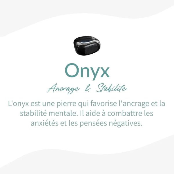 Bracelet Wrap "Ancrage & Sécurité" en Onyx – Image 5