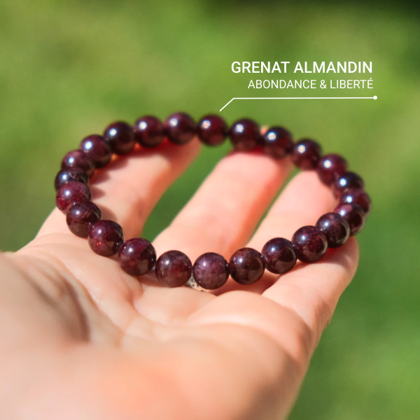 Bracelet "Force de Vie" en Grenat Almandin – Image 3