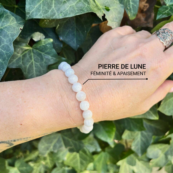 Bracelet "Sensibilité Féminine" en Pierre de Lune – Image 2