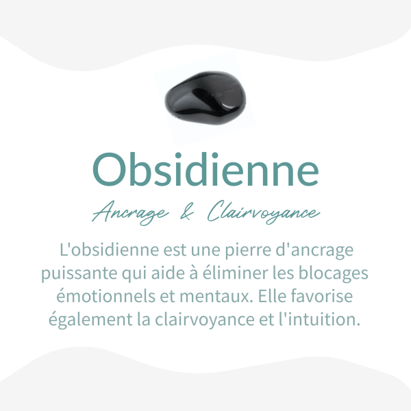 Collier "Bouclier de Sagesse" en Obsidienne Noire & Oeil de Tigre – Image 6