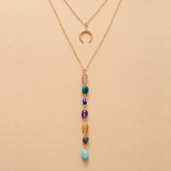 Collier Double "Cascade des 7 Chakras"