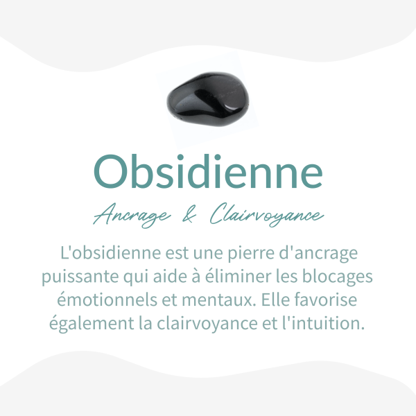 Pendentif "Protection" en Obsidienne Noire – Image 5