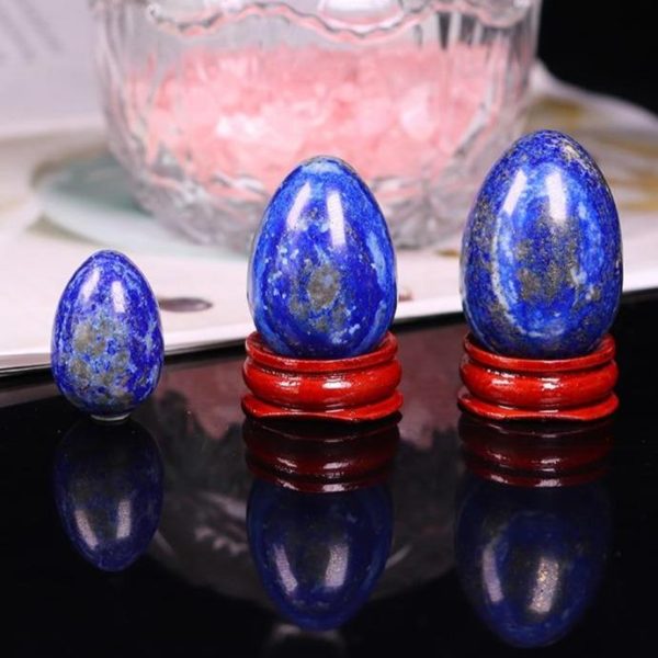 Oeuf de Yoni en Lapis Lazuli – Image 2