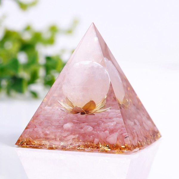 Orgonite "Ouverture du Coeur" en Quartz Rose