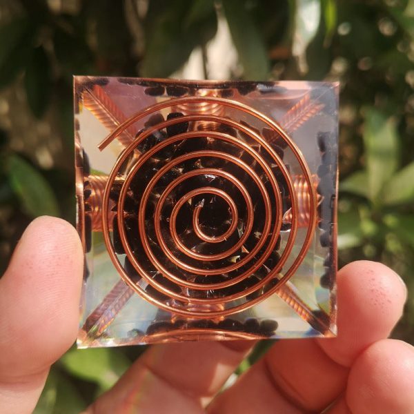 Orgonite "Protection Énergétique Amplifiée" en Obsidienne – Image 3