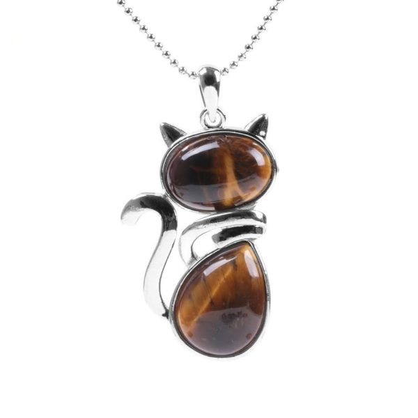 Pendentif Chat en Pierre Naturelle – Image 4